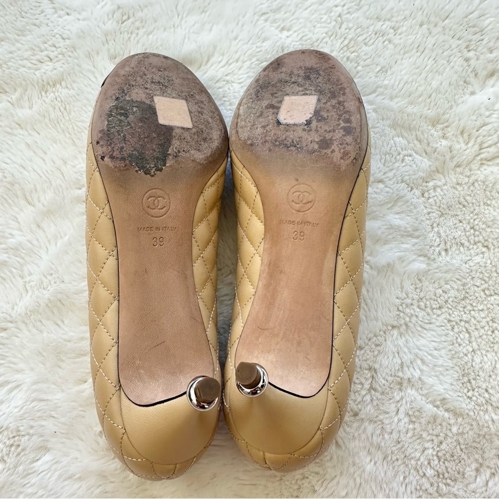 CHANEL women heel shoes size 39 EU Authentic Retail 1250$ - Picture 8 of 11